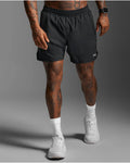 2XU Men's Aero 5inch Shorts - Black/Silver Reflective