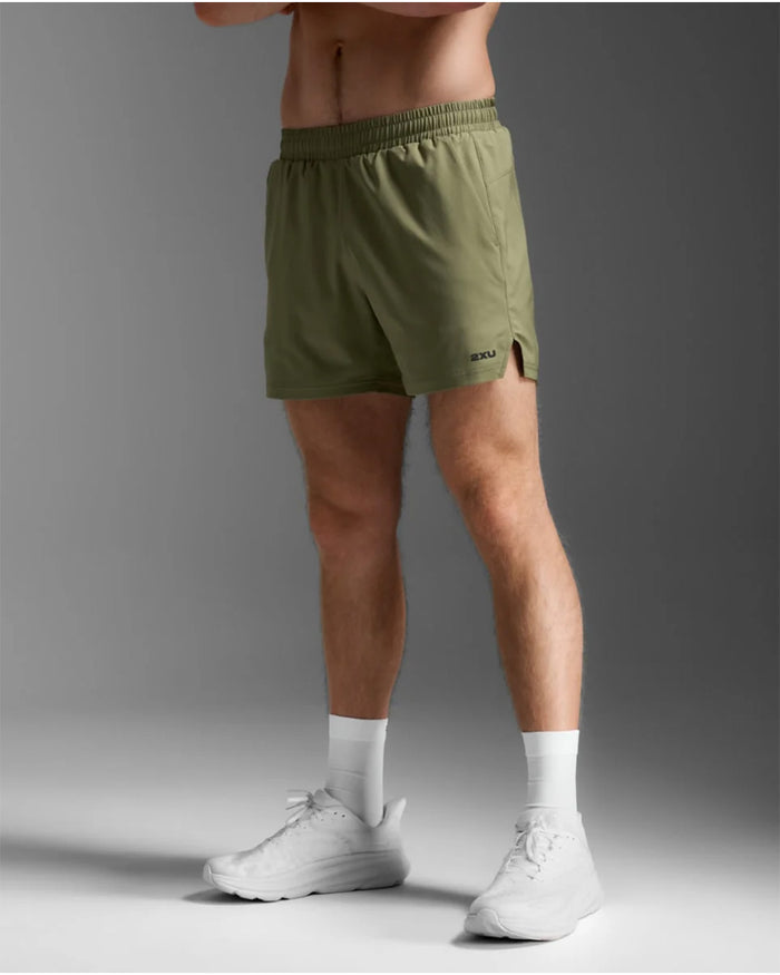 2XU Men's Aero 5inch Shorts - Hunter/Black Reflective