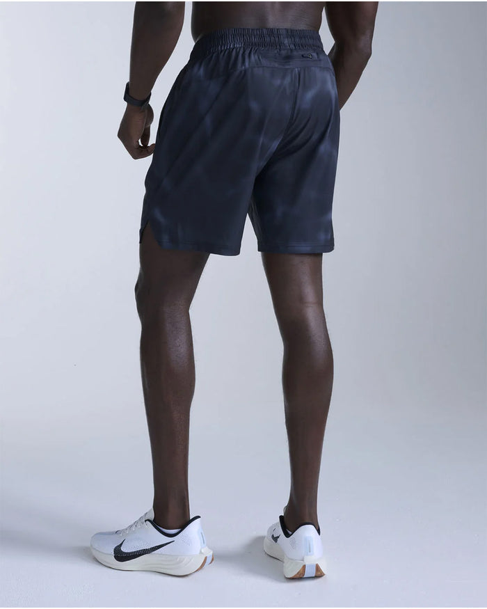 2XU Men's Aero 7inch Shorts - Midnight Marble/Silver Reflective