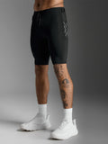 2XU Men's Aero Mesh Compression Shorts - Black/Silver Reflective