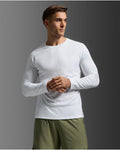 2XU Men's Aero Mesh Long Sleeve - White/Silver Reflective