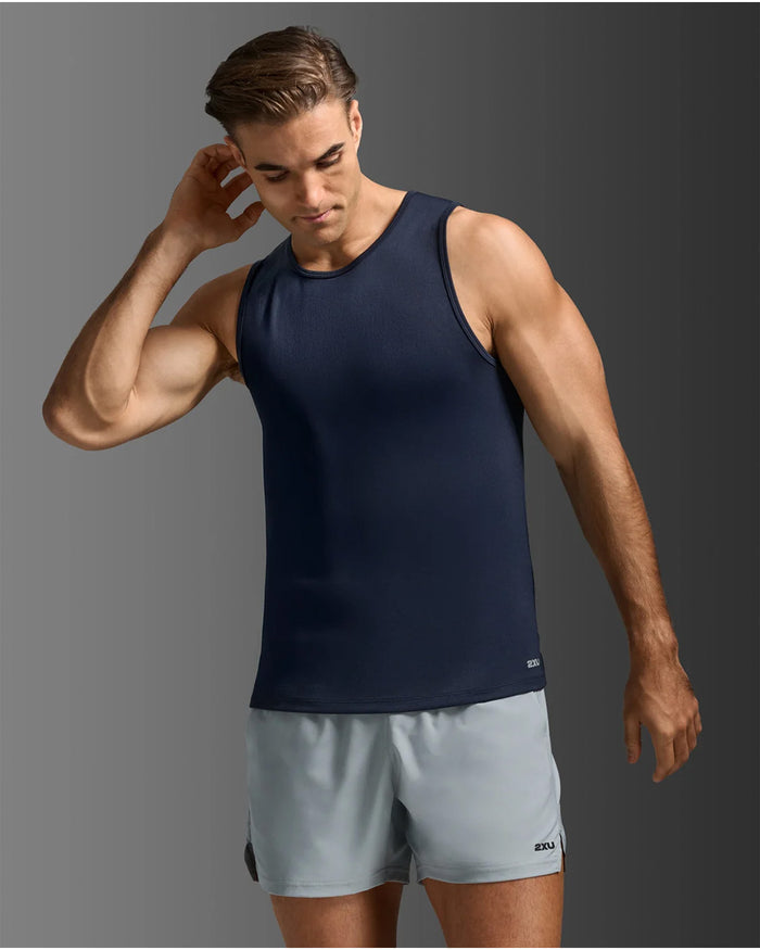 2XU Men's Aero Mesh Tan - Midnight/Silver Reflective