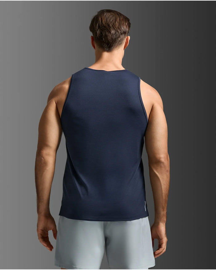 2XU Men's Aero Mesh Tan - Midnight/Silver Reflective