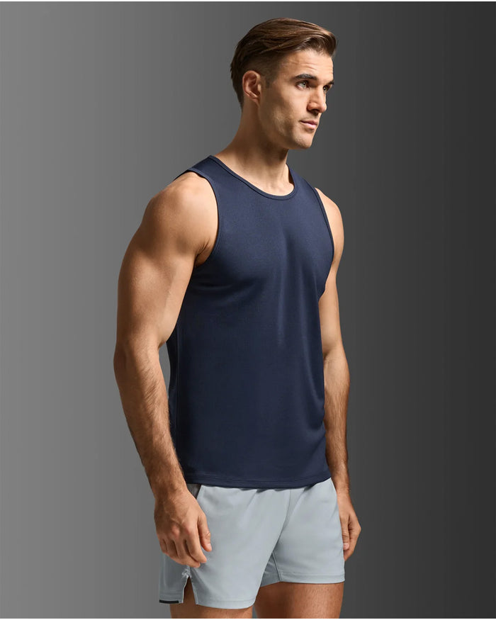 2XU Men's Aero Mesh Tan - Midnight/Silver Reflective