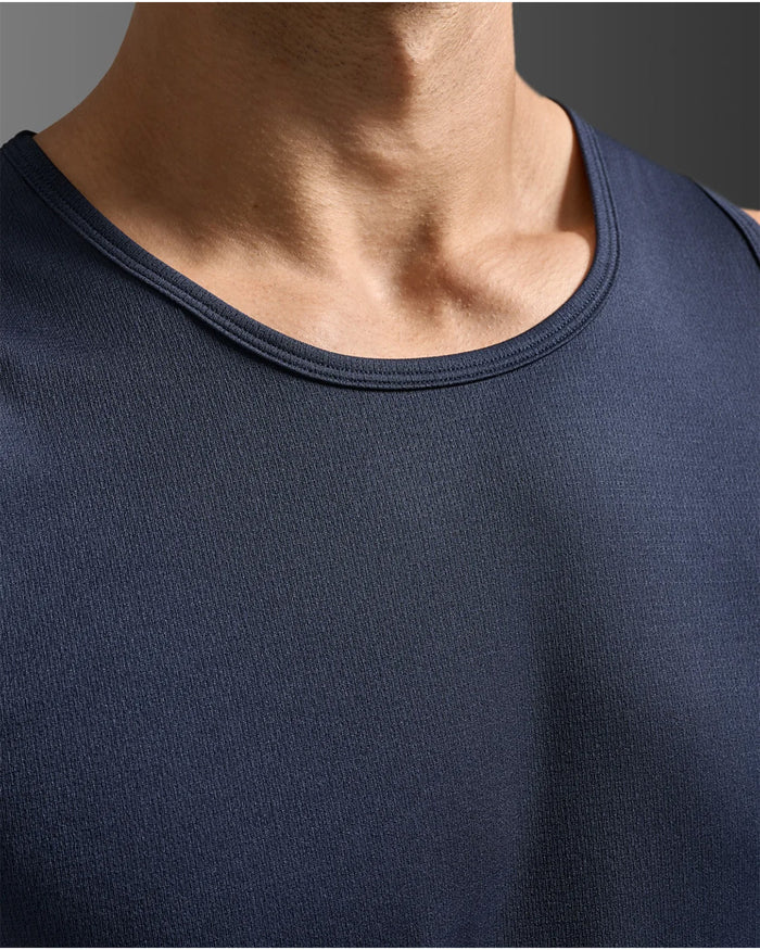 2XU Men's Aero Mesh Tan - Midnight/Silver Reflective