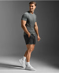2XU Men's Aero Mesh Tee - Jupiter/Black Reflective