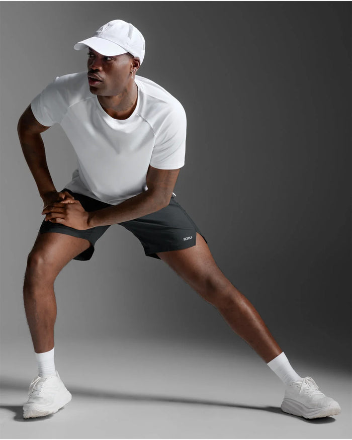 2XU Men's Aero Mesh Tee - White/Silver Reflective