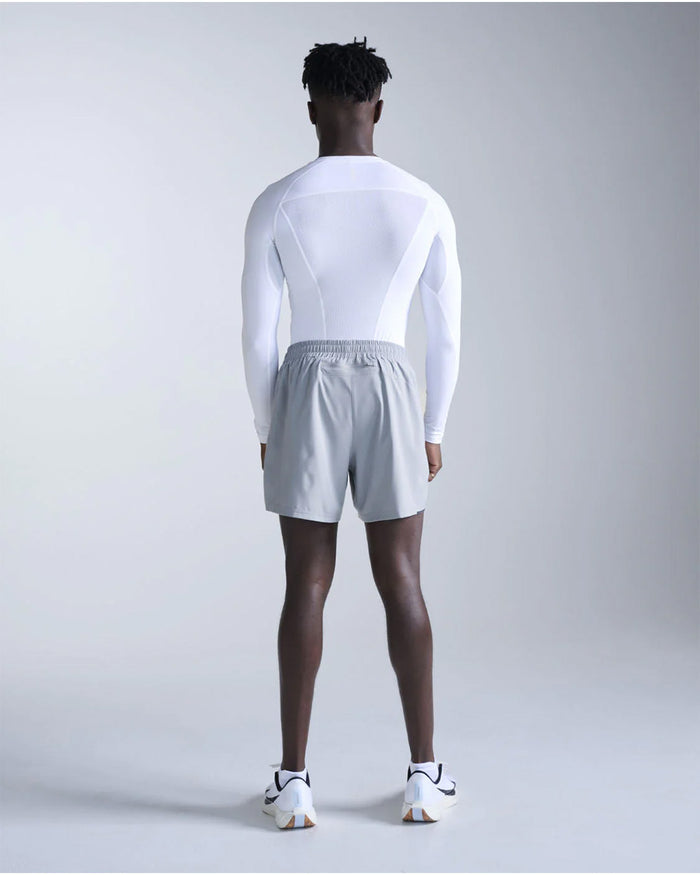 2XU Men's Core Compression Long Sleeve - White/White