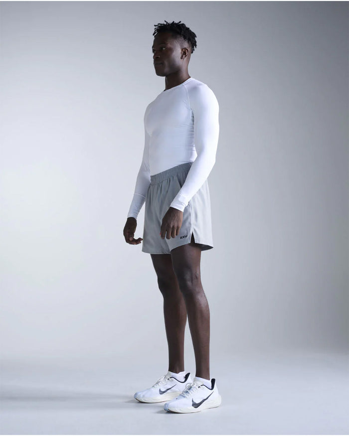 2XU Men's Core Compression Long Sleeve - White/White