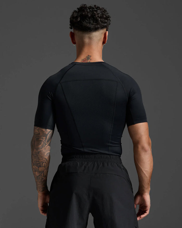 2XU Men's Core Compression Short Sleeve - Black/No Logo