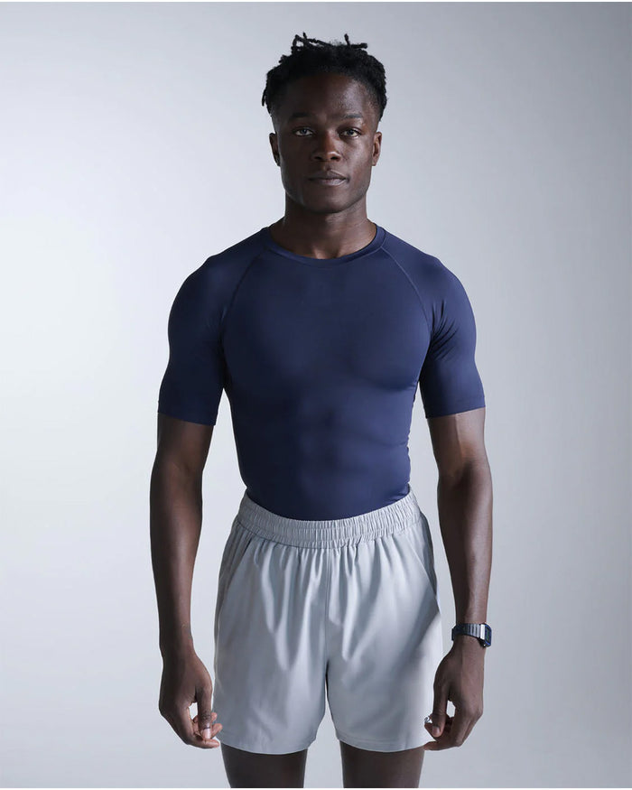 2XU Men's Core Compression Short Sleeve - Navy/Navy