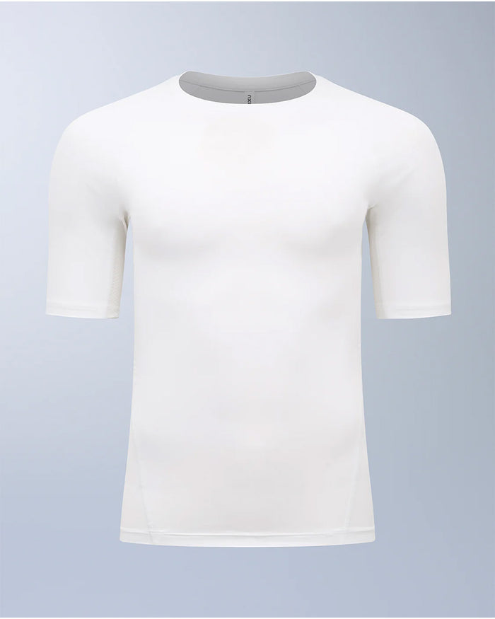 2XU Men's Core Compression Short Sleeve - White/White