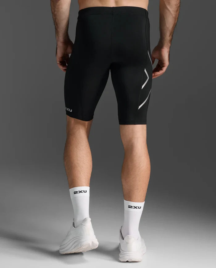 2XU Men's Core Compression Shorts - Black/Silver