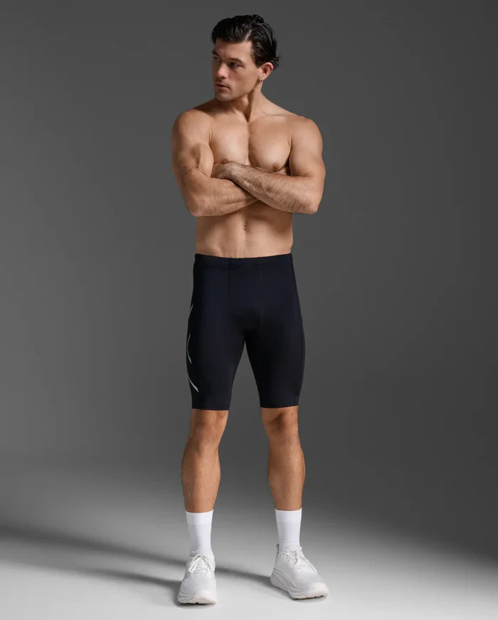2XU Men's Core Compression Shorts - Black/Silver