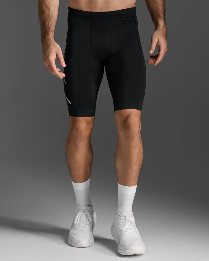 2XU Men's Core Compression Shorts - Black/Silver
