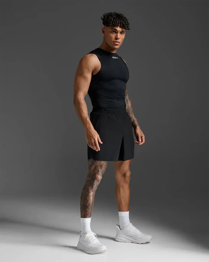 2XU Men's Core Compression Sleeveless - Black/Silver