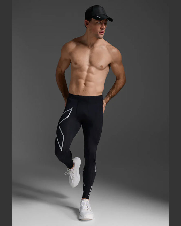 2XU Men's Core Compression Tights - Black/Silver
