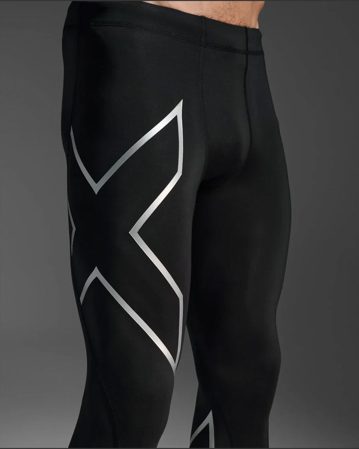 2XU Men's Core Compression Tights - Black/Silver