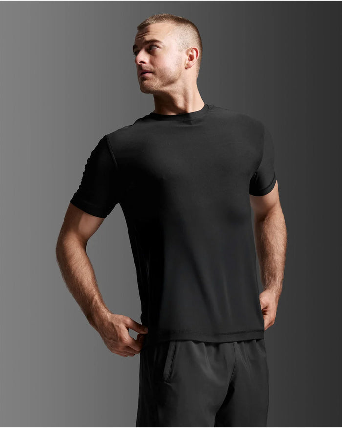 2XU Men's Signature Soft Jersey Tee - Black/Black