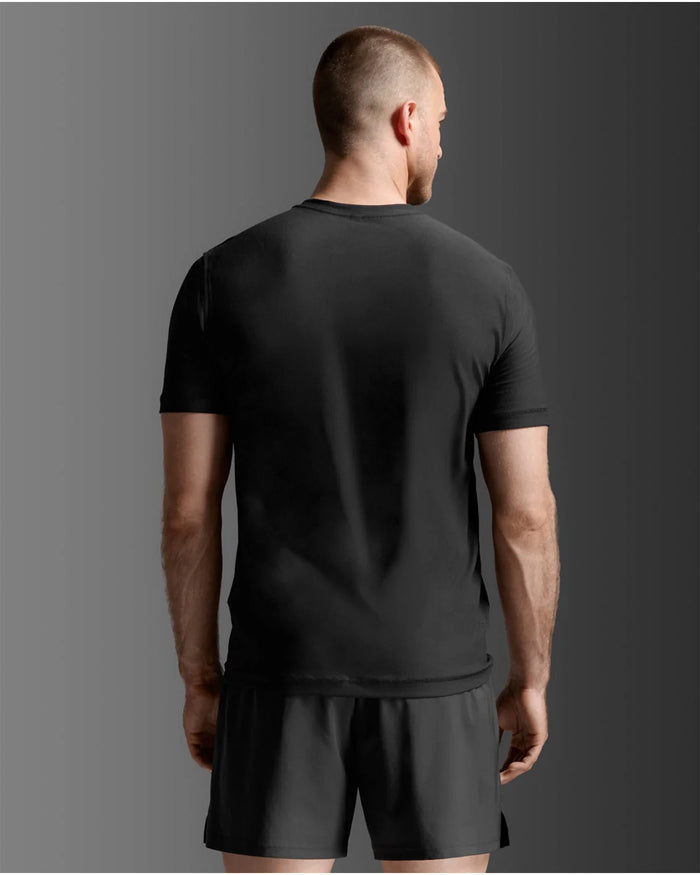 2XU Men's Signature Soft Jersey Tee - Black/Black