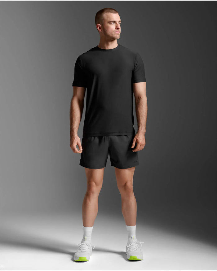 2XU Men's Signature Soft Jersey Tee - Black/Black