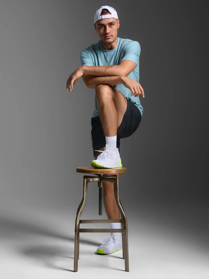 2XU Men's Signature Soft Jersey Tee - Chambray/Chambray