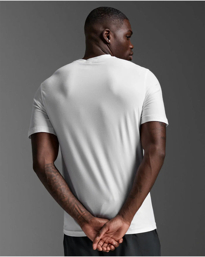 2XU Men's Signature Soft Jersey Tee - White/White