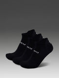 2XU Unisex's Ankle Sock 3 Pack - Black/White
