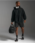 2XU Unisex's EZ Oversized Organic Cotton Hoodie - Black/Black