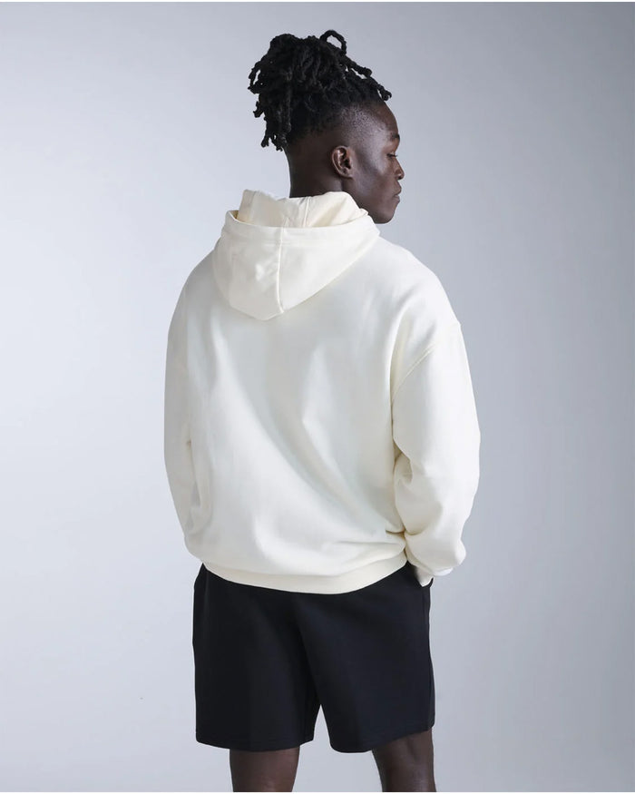 2XU Unisex's EZ Oversized Organic Cotton Hoodie - Chalk/Chalk