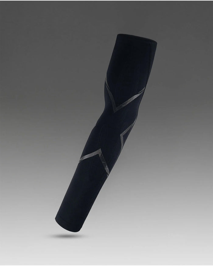 2XU Unisex's Force Compression Arm Guards - Black/Nero