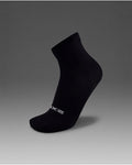 2XU Unisex's Performance Crew Grip Sock - Black/White