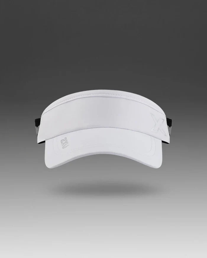 2XU Unisex's Performance Visor - White/White
