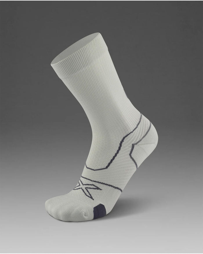 2XU Unisex's Vectr Cushion Crew Socks - Moon/Jupiter