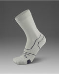 2XU Unisex's Vectr Cushion Crew Socks - Moon/Jupiter