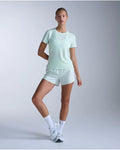 2XU Women's Aero Mesh Tee - Mint Dust/Mint Reflective