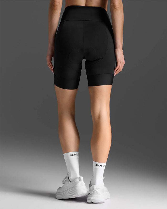 2XU Women's Aero Tri 7inch Shorts - Black/White