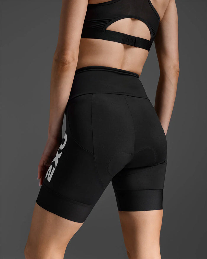 2XU Women's Aero Tri 7inch Shorts - Black/White