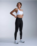 2XU Women's Core Hi-Rise Compression Tights - Black/Silver