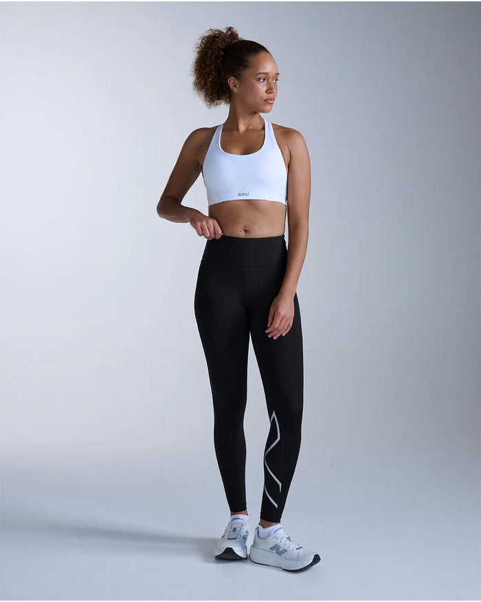 2XU Women's Core Hi-Rise Compression Tights - Black/Silver