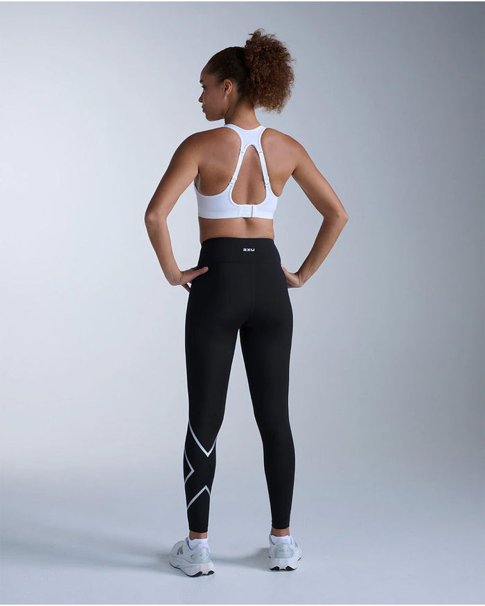 2XU Women's Core Hi-Rise Compression Tights - Black/Silver