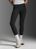 2XU Women's Fluid Hi-Rise 7/8 Tights - Black/Black