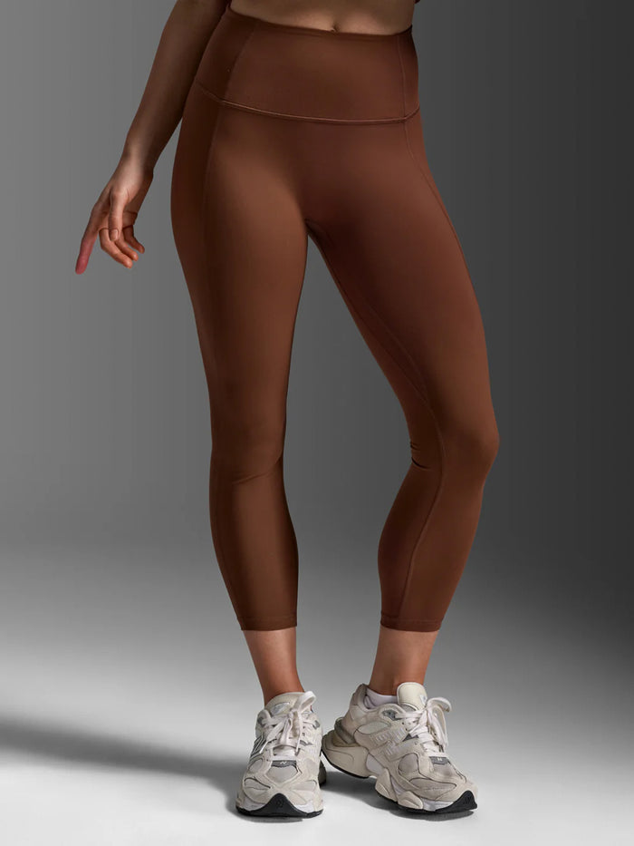 2XU Women's Fluid Hi-Rise 7/8 Tights - Sepia/Sepia
