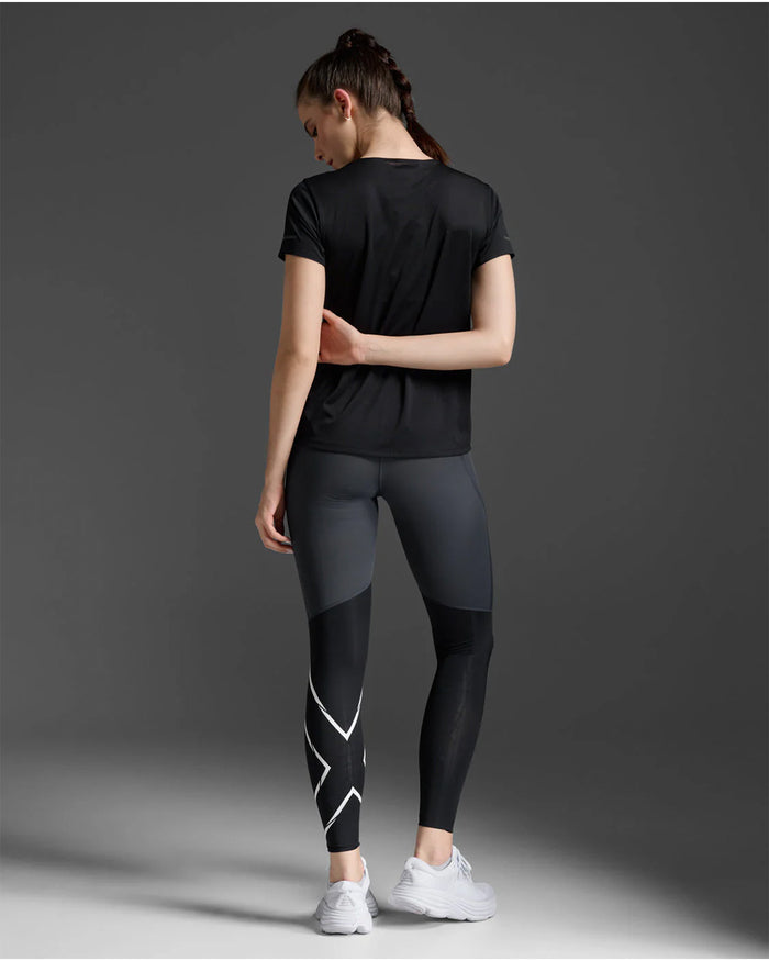 2XU Women's Light Speed Tech Tee - Black/Black Reflective