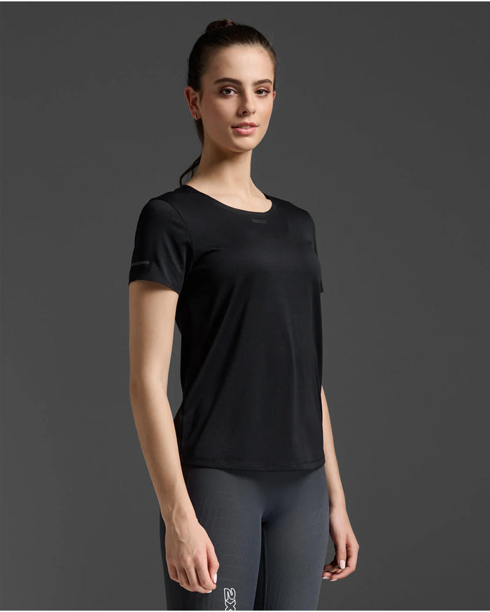 2XU Women's Light Speed Tech Tee - Black/Black Reflective