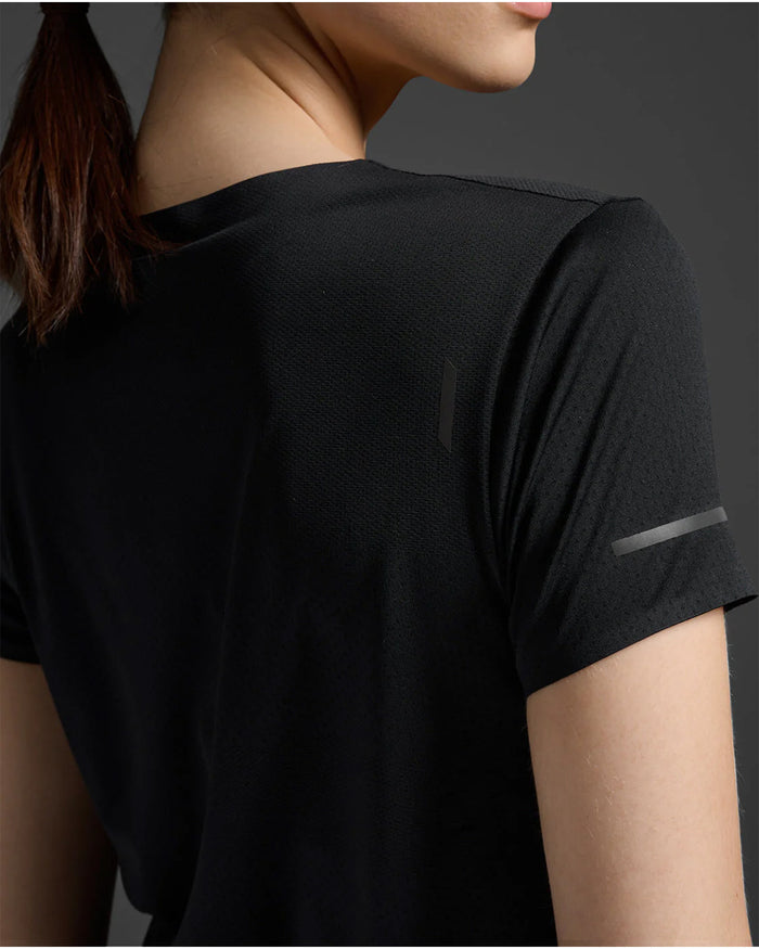 2XU Women's Light Speed Tech Tee - Black/Black Reflective