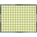 Acrylic Tray - Gingham Green