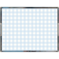 Acrylic Tray - Gingham Light Blue