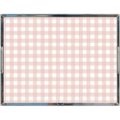 Acrylic Tray - Gingham Pink