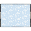 Acrylic Tray - Toile Light Blue